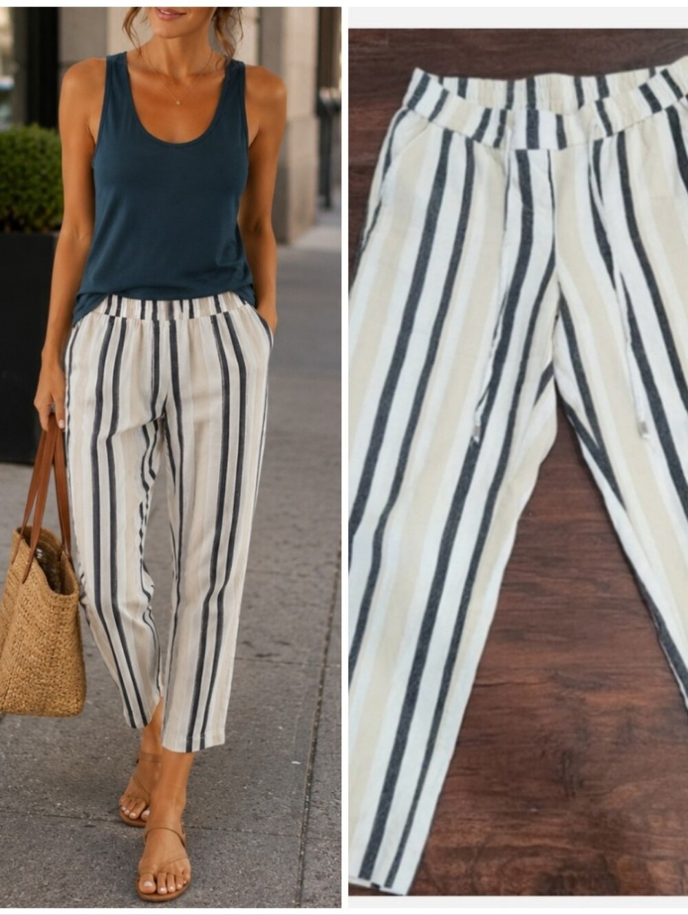 SOHO LINEN STRIPED PANTS 👖